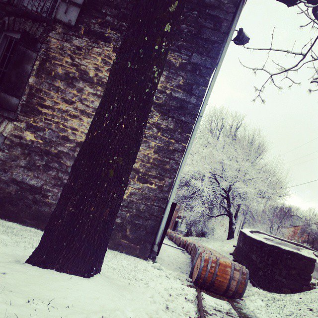 Winter comes to Woodford Reserve