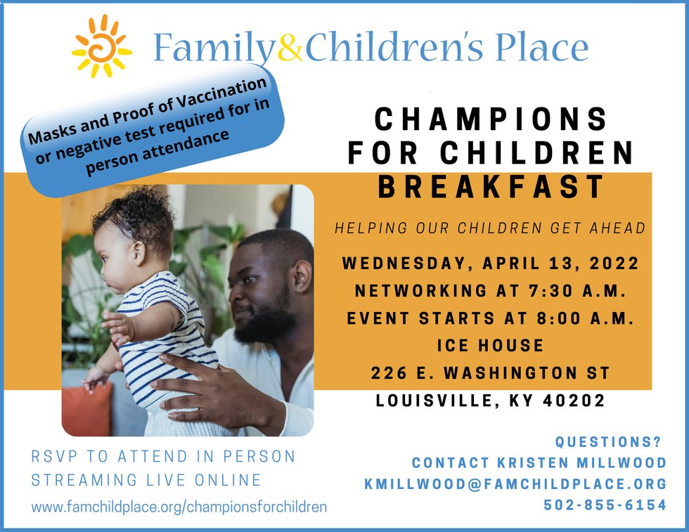 Champions for Children Breakfast STD *Update