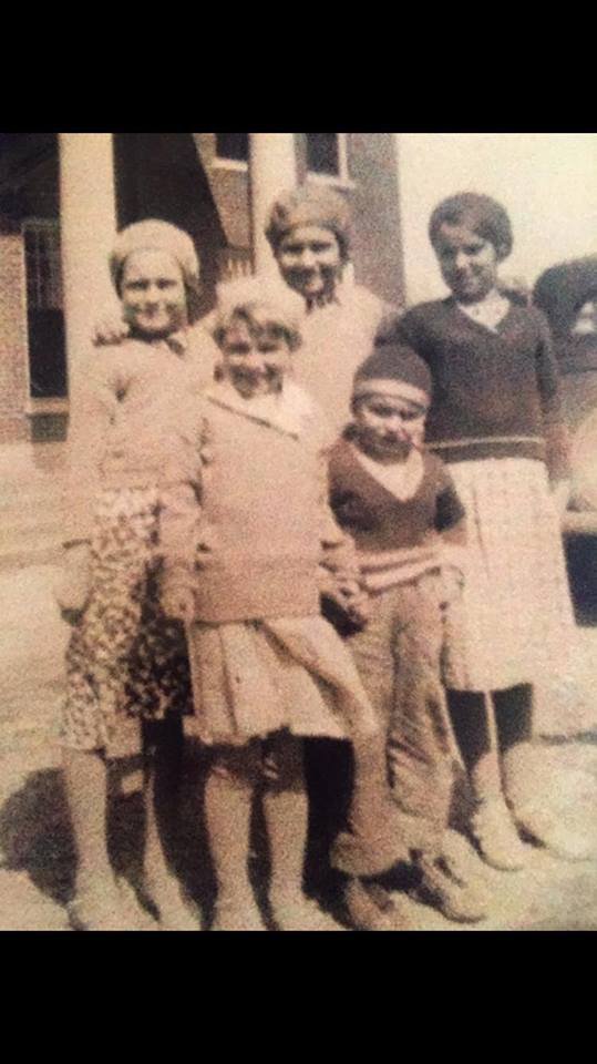 Mary Ann Beair Tuggle Freeman Ann Andrews, Cadiz, of her mother, Ann Beair and siblings at the Kentucky Children's Home.jpg