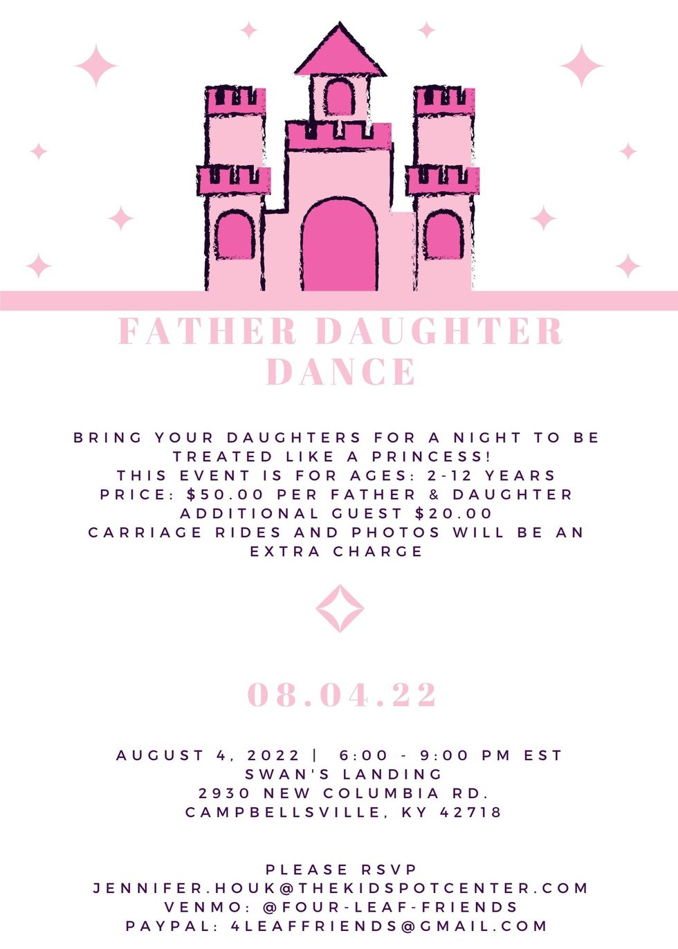 Violet and Pink Castle and Stars Princess Baby Shower Invitation.jpg