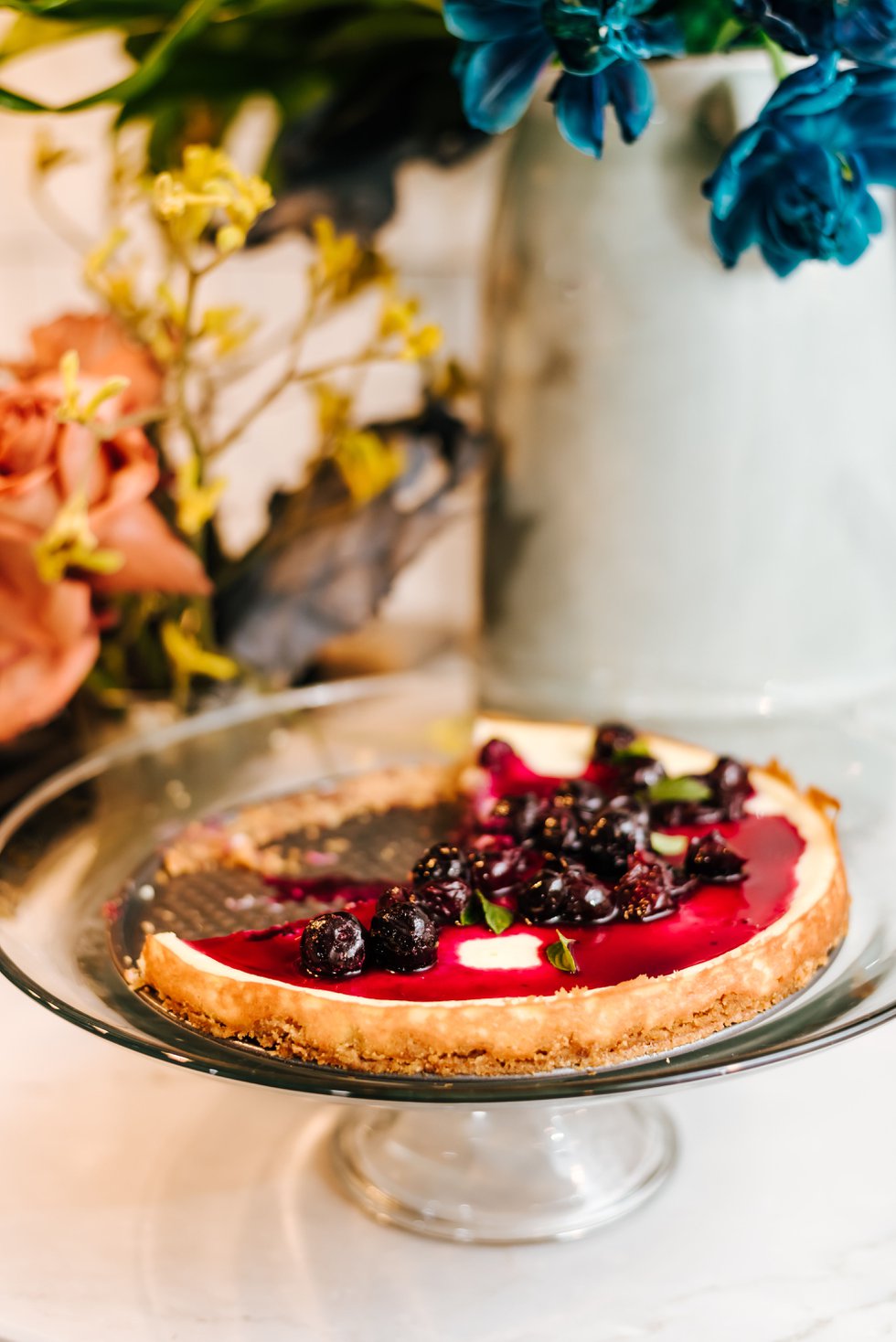 Cheesecake with Honeyed Blueberries 2 - photo credit Frames and Letters Photography.jpg